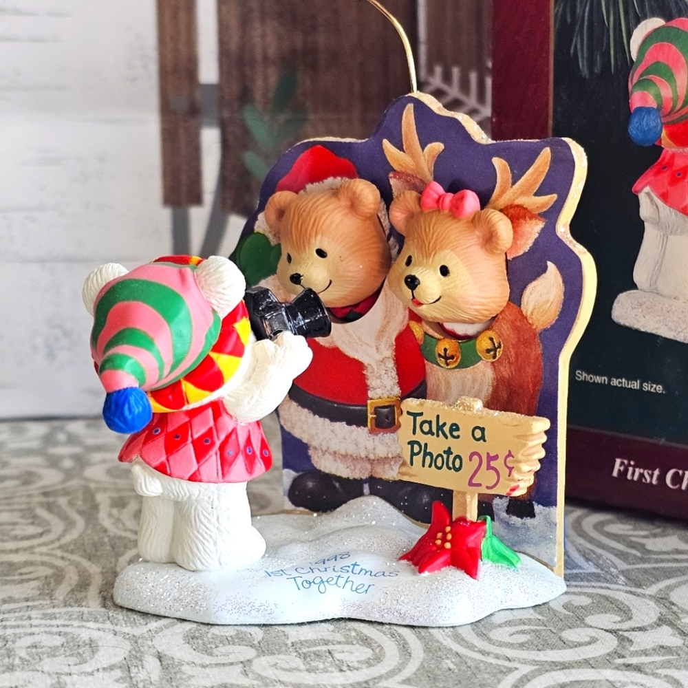 Carlton Cards First Christmas Together Ornament Vintage 1998 Heirloom Collection